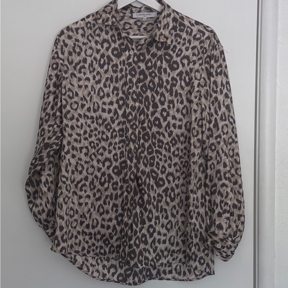 Gerard Darel Tan Relaxed Blouse